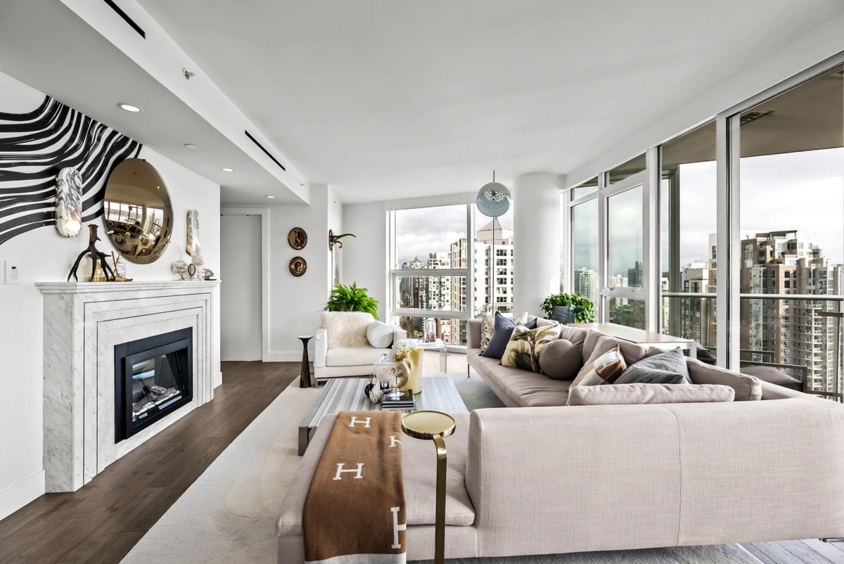 Living Room Photo of 2502 499 Pacific Street, Vancouver, BC