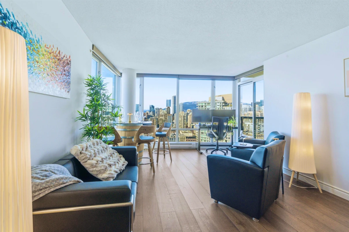 Living Room Photo of 3608 1033 Marinaside Crescent, Vancouver, BC
