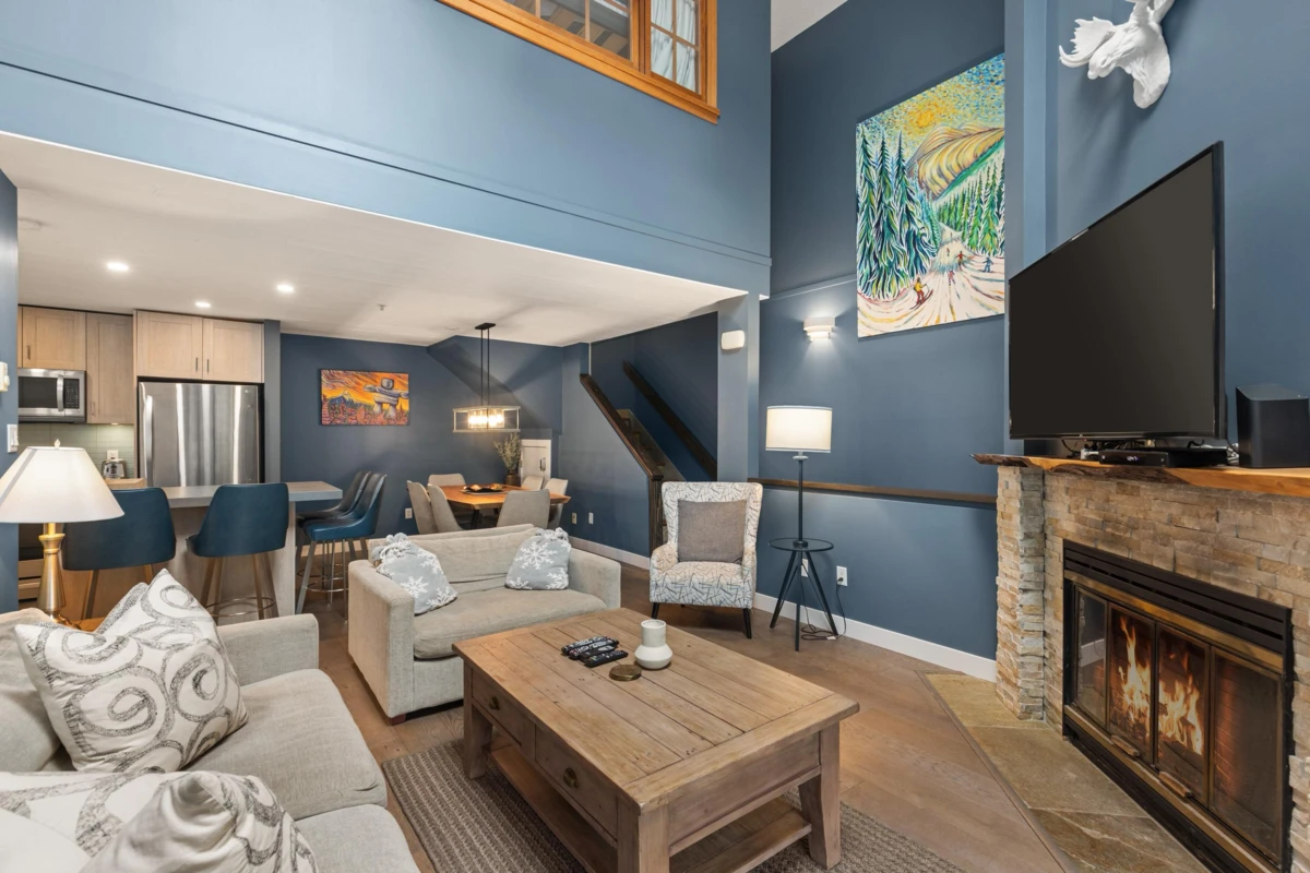 Living Room Photo of 8 4857 Painted Cliff Road, Whistler, BC