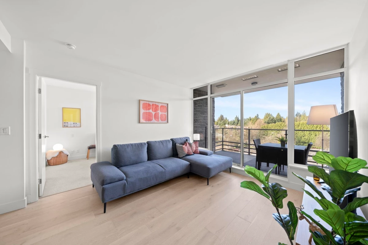 Living Room Photo of 404 1210 E 27th Street, North Vancouver, BC