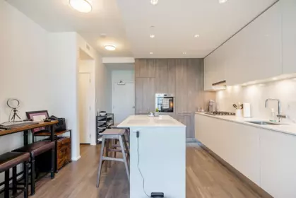 Kitchen Island Photo of 4210 1955 Alpha Way, Burnaby, BC