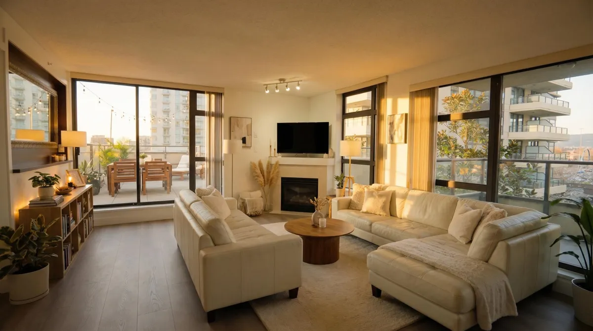 Family Room Photo of 610 8180 Lansdowne Road, Richmond, BC