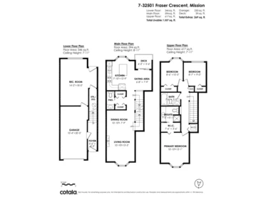 Aerial View of 7 32501 Fraser Crescent, Mission, BC
