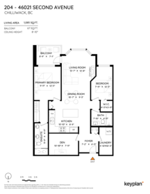 Aerial View of 204 46021 Second Avenue, Chilliwack, BC