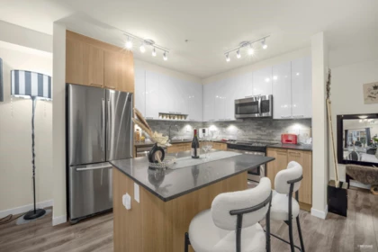 Kitchen Island Photo of 310 202 Lebleu Street, Coquitlam, BC
