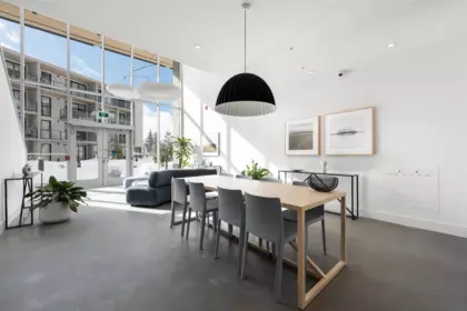 Aerial View of 209 9888 University Crescent, Burnaby, BC