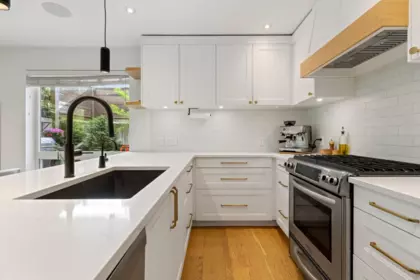 Kitchen Island Photo of 102 1661 E 2nd Avenue, Vancouver, BC