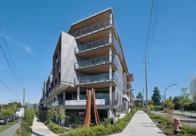 Aerial View of 321 422 E 3rd Street, North Vancouver, BC