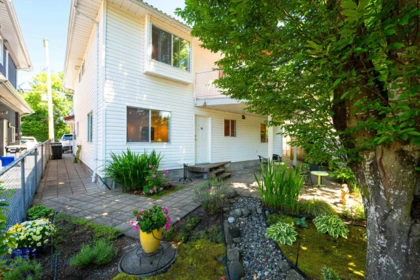 Aerial View of 4432 Graveley Street, Burnaby, BC