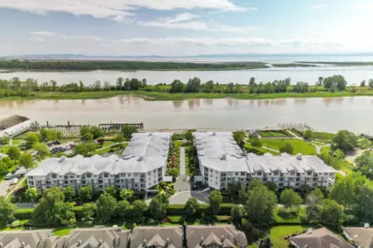 Aerial View of 204 4600 Westwater Drive, Richmond, BC