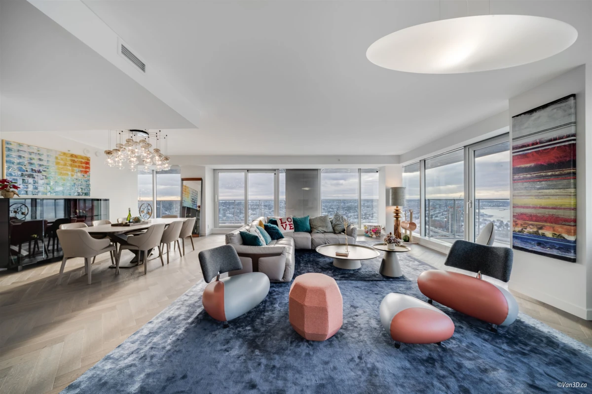 Living Room Photo of 4701 1480 Howe Street, Vancouver, BC