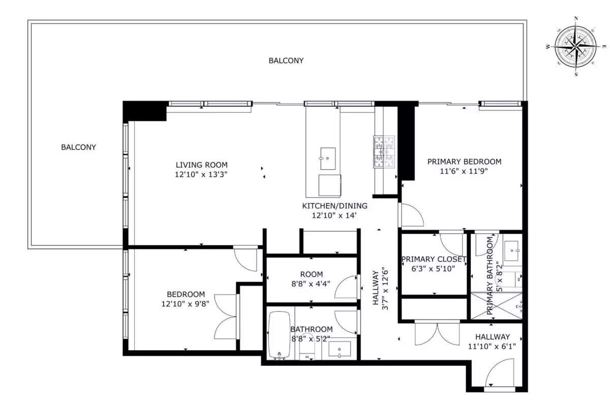 Exterior Rear Photo of 2705 4711 Hazel Street, Burnaby, BC