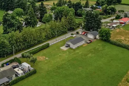 Aerial View of 41725 Hare Avenue, Yarrow, BC