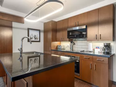 Kitchen Island Photo of 206D 2020 London Lane, Whistler, BC