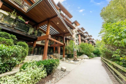 Aerial View of 205 733 W 3rd Street, North Vancouver, BC