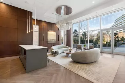 Aerial View of 507 1768 Cook Street, Vancouver, BC