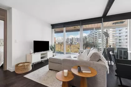 Living Room Photo of 507 1768 Cook Street, Vancouver, BC