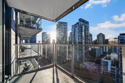 Outdoor Deck Photo of 1610 1111 Richards Street, Vancouver, BC