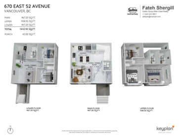 670 E 52nd Avenue, Vancouver, BC, Vancouver — Half Duplex for sale