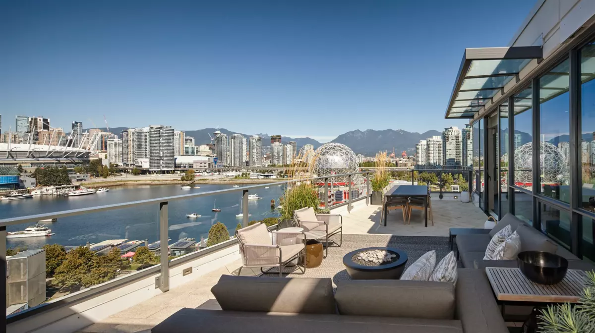 Exterior Front Photo of 1202 1678 Pullman Porter Street, Vancouver, BC