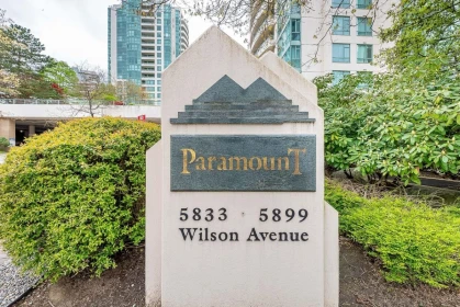 Front Yard Photo of 607 5899 Wilson Avenue, Burnaby, BC
