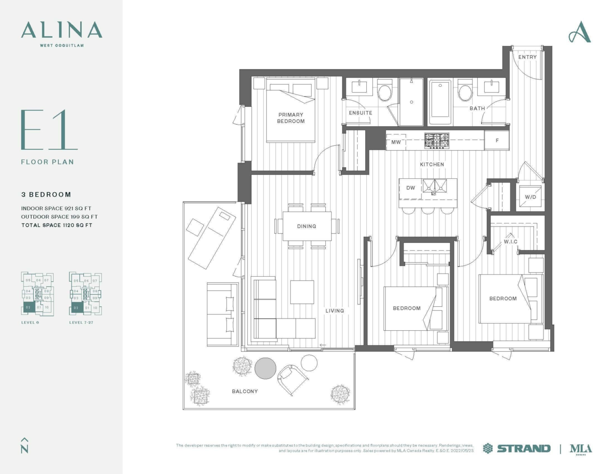 Breakfast Nook Photo of 702 626 Claremont Street, Coquitlam, BC