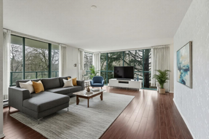 Front exterior of 305 8811 Lansdowne Road, Richmond, BC