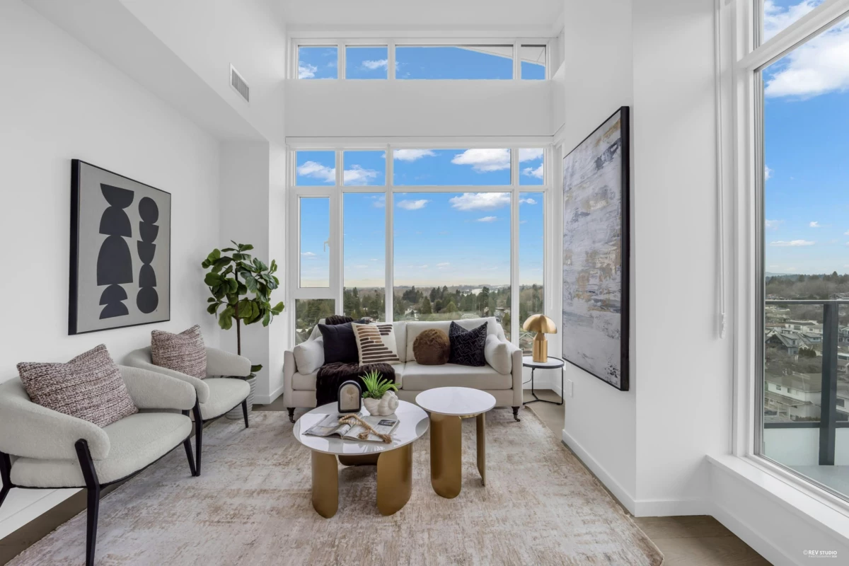 Living Room Photo of 1001 8415 Granville Street, Vancouver, BC