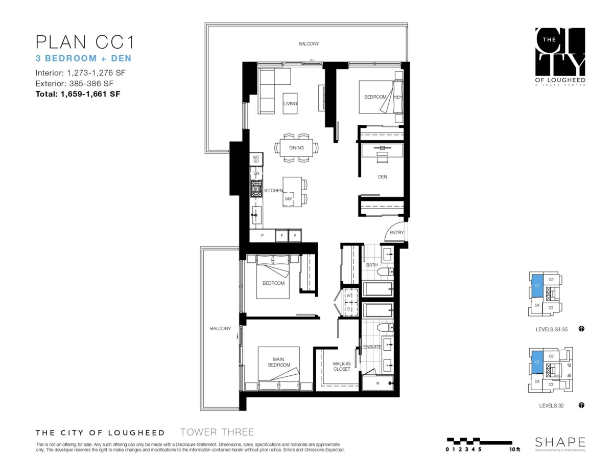 Bedroom 4 Photo of 3201 3888 Evergreen Place, Burnaby, BC