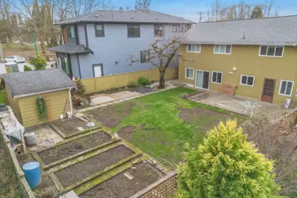 Aerial View of 4729 Canada Way, Burnaby, BC