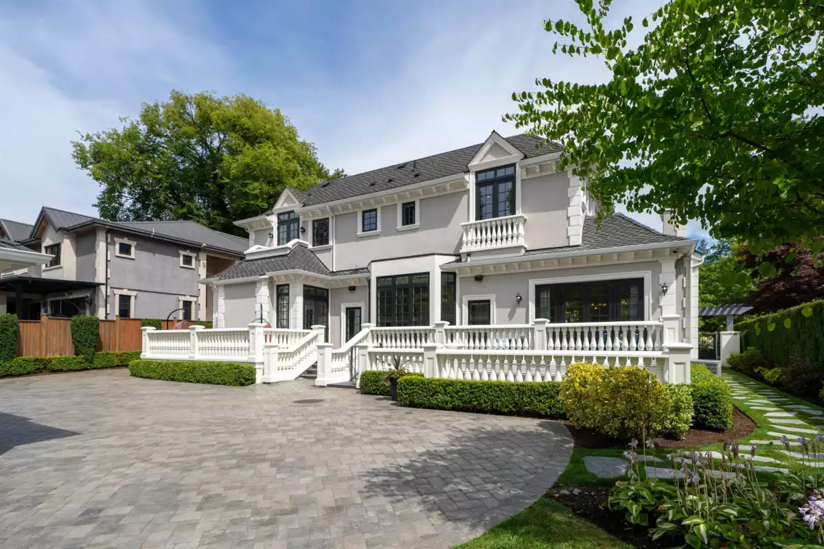 Aerial View of 8083 Angus Drive, Vancouver, BC
