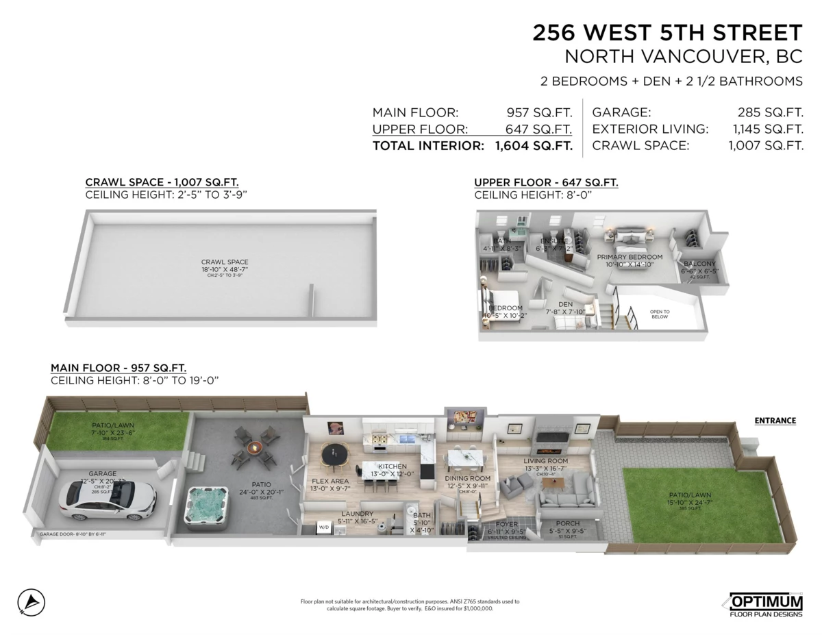 Basement Recreation Room Photo of 256 W 5th Street, North Vancouver, BC