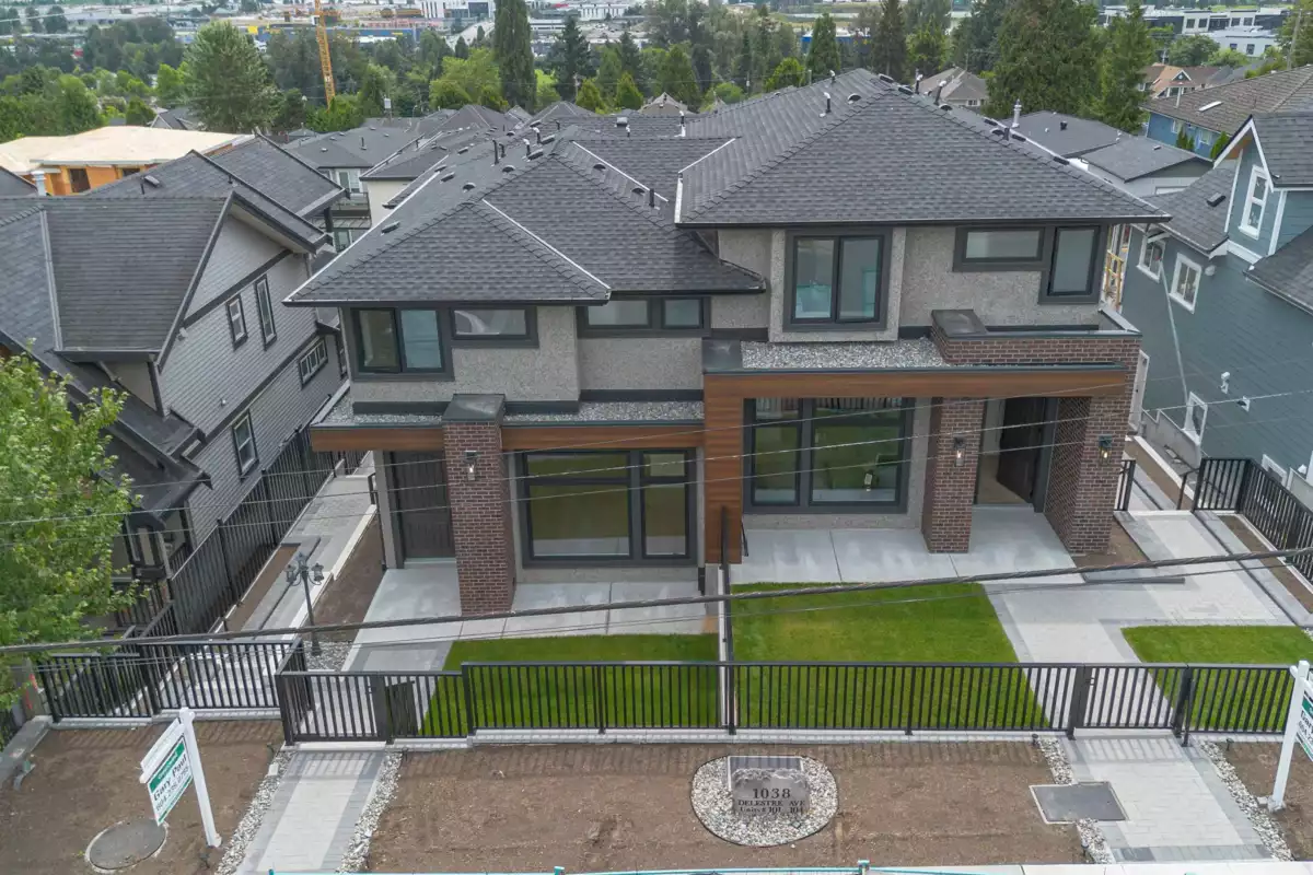 Aerial View of 102 1038 Delestre Avenue, Coquitlam, BC