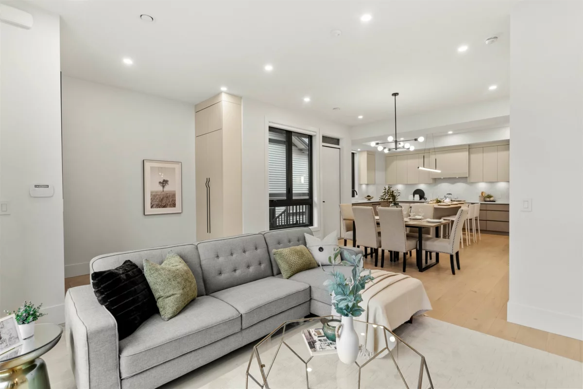 Living Room Photo of 102 1038 Delestre Avenue, Coquitlam, BC