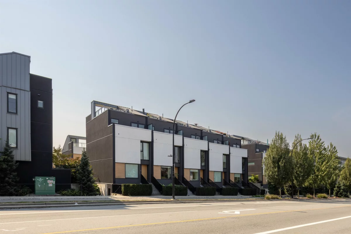 Aerial View of 206 649 E 3rd Street, North Vancouver, BC