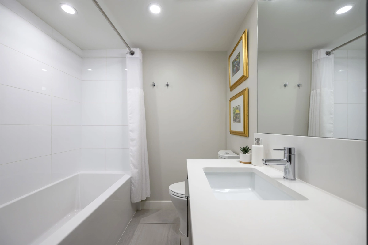 Powder Room Photo of 206 649 E 3rd Street, North Vancouver, BC