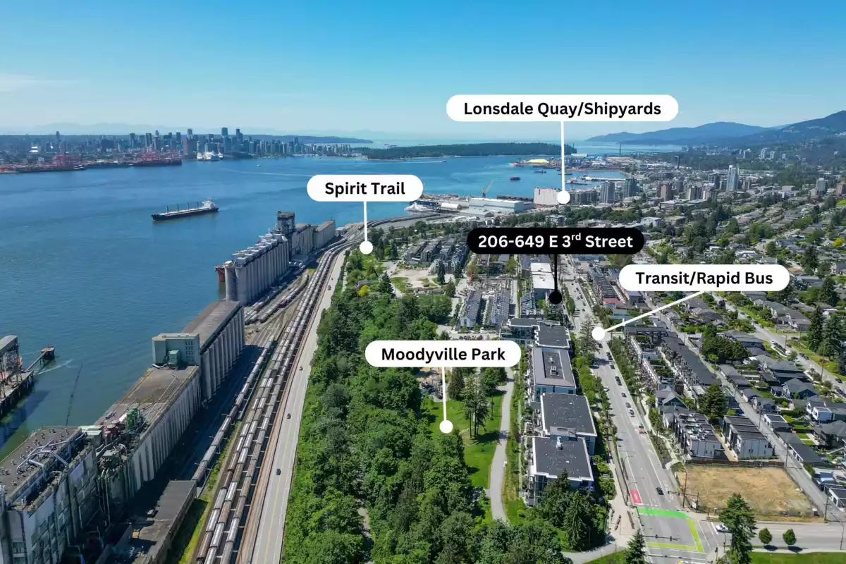 Street View Photo of 206 649 E 3rd Street, North Vancouver, BC