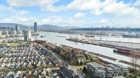 Aerial View of 214 300 Salter Street, New Westminster, BC