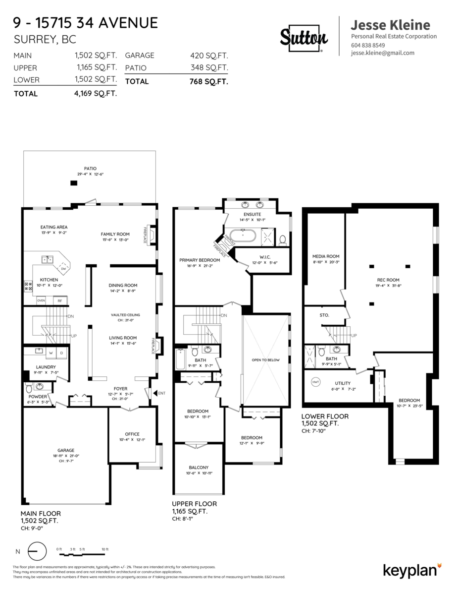 Playground / Recreational Area Near 9 15715 34 Avenue, Surrey, BC