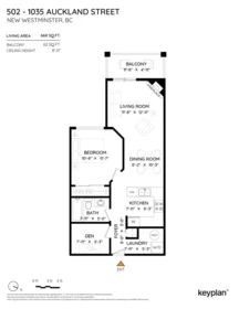 Outdoor Patio Photo of 502 1035 Auckland Street, New Westminster, BC