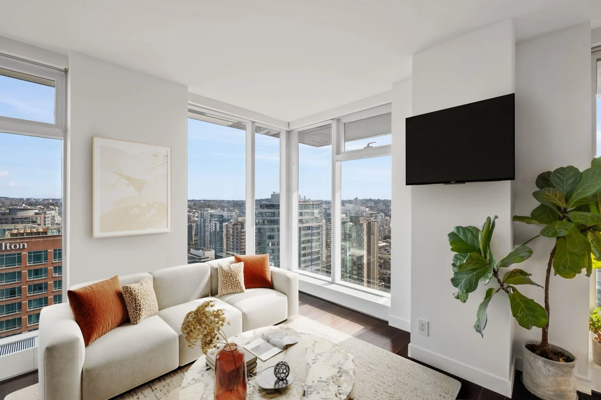 Living Room Photo of 3511 777 Richards Street, Vancouver, BC