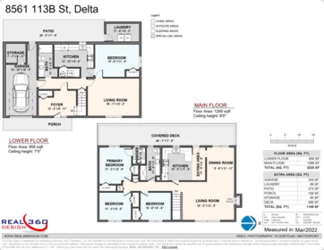 Aerial View of 8561 113b Street, Delta, BC