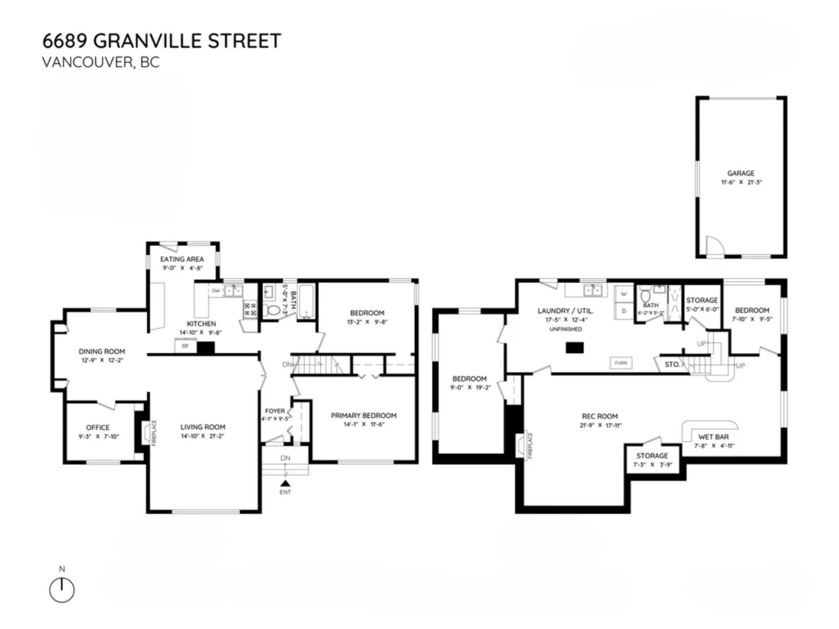 Family Room Photo of 6689 Granville Street, Vancouver, BC