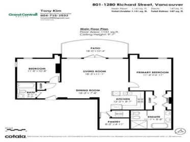 Outdoor Kitchen Photo of 801 1280 Richards Street, Vancouver, BC