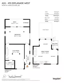 Basement Recreation Room Photo of A24 415 Esplanade, North Vancouver, BC