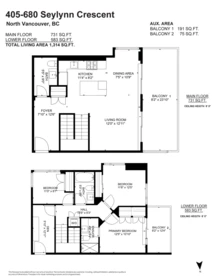 Outdoor Patio Photo of 405 680 Seylynn Crescent, North Vancouver, BC