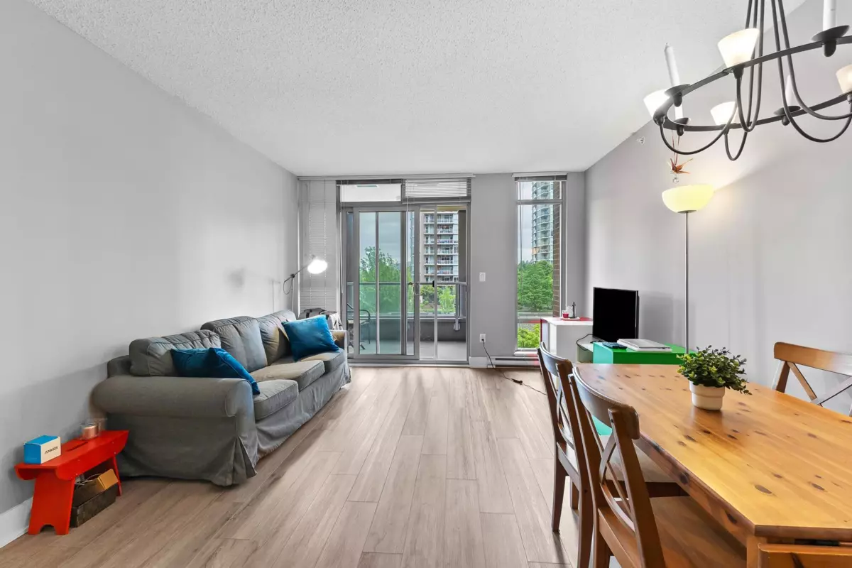 Living Room Photo of 703 1155 The High Street, Coquitlam, BC