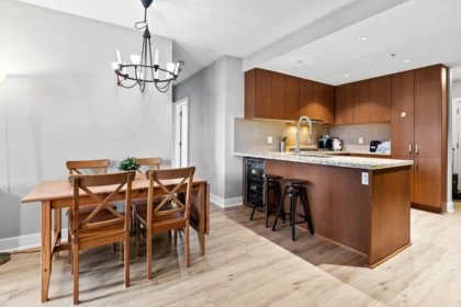 Kitchen Island Photo of 703 1155 The High Street, Coquitlam, BC