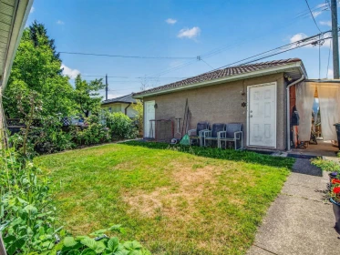Aerial View of 2128 Adanac Street, Vancouver, BC