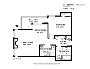 Basement Recreation Room Photo of 206 1260 W 10th Avenue, Vancouver, BC